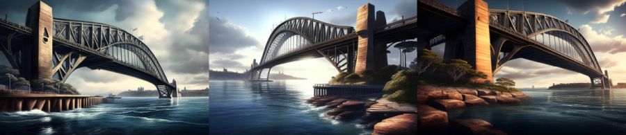 Lance Bridge Sydney Australien: Eine der bekanntesten Br&uuml;cken Sydneys, die &uuml;ber den Hafen f&uuml;hrt und ein Symbol f&uuml;r die Stadt ist.