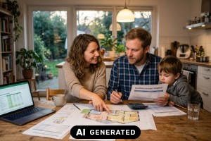 Baufinanzierung vergleichen: Worauf du bei Angeboten achten solltest - Bild: KI-generiert / BAU.DE