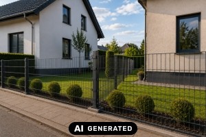 Die besten Anbieter für Gartenzäune und Doppelstabmatten im Vergleich - Bild: KI-generiert / BAU.DE Die besten Anbieter für Gartenzäune und Doppelstabmatten im Vergleich - Bild: KI-generiert / BAU.DE