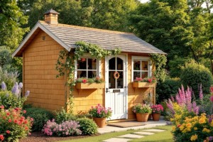 Ein Gartenhaus ist ein vielseitiges, kleineres Gebäude, das in Gärten oder auf Grundstücken errichtet wird und verschiedene Funktionen erfüllen kann. Ein Gartenhaus ist ein vielseitiges, kleineres Gebäude, das in Gärten oder auf Grundstücken errichtet wird und verschiedene Funktionen erfüllen kann.