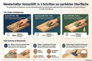 Holzoberfl&auml;chen meisterhaft veredeln: Der ultimative Leitfaden zum richtigen Schliff - Bild: BauKI / BAU.DE