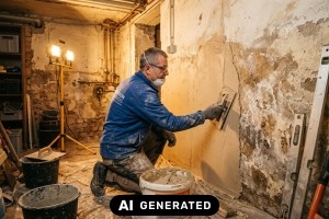 Was kostet die Kellersanierung? Ein umfassender Kostenleitfaden 2026 f&uuml;r D&uuml;sseldorf und Umgebung - Bild: KI-generiert / BAU.DE