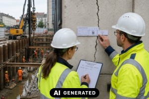 Rissmonitor: mechanisch, digital oder vernetzt - welche Messtechnik wann? - Bild: KI-generiert / BAU.DE