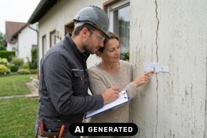 Rissmonitor: mechanisch, digital oder vernetzt - welche Messtechnik wann? - Bild: KI-generiert / BAU.DE