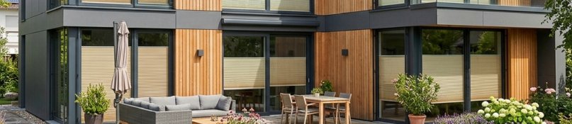 Plissees nach Ma&szlig; - stilvoller Sichtschutz f&uuml;r das neue Eigenheim