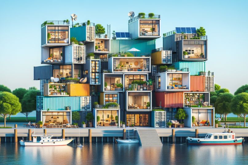 Fiktion: Innovative Container-Architektur vereint Nachhaltigkeit, &Auml;sthetik und modernen Wohnkomfort