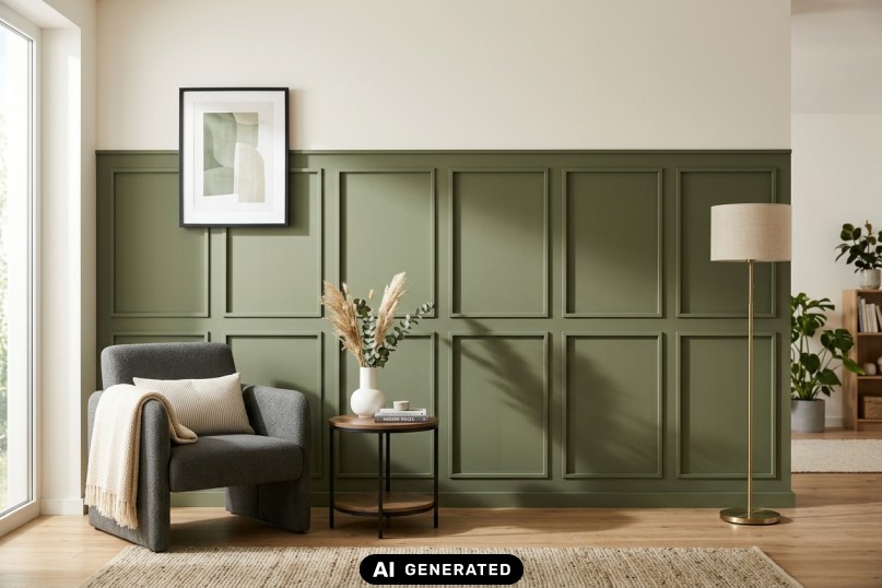 Ein Wandrahmen ist ein flach auf die Wand aufgeklebtes, rechteckiges Feld aus schmalen Leisten, das die Wandfl&auml;che optisch gliedert, ohne dass daf&uuml;r bauliche Ver&auml;nderungen notwendig sind.