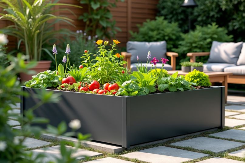 Ein Metallhochbeet ist eine spezielle Form des Hochbeets, bei dem der strukturelle Rahmen aus Metall gefertigt ist, typischerweise aus Materialien wie verzinktem Stahl, Aluminium oder Edelstahl.