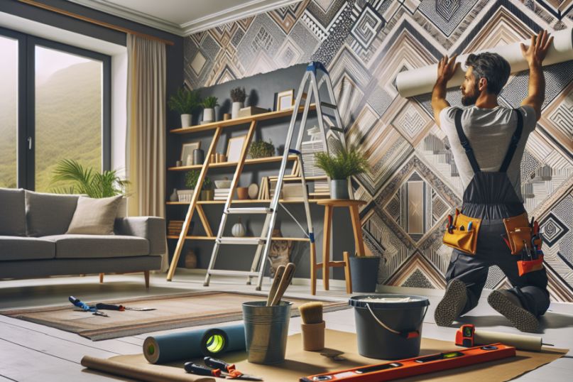 Isolierende Natur-Vlies-Tapeten f&uuml;r das Schlafzimmer